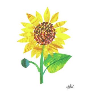 Marmont Hill The Very Hungry Caterpillar Character Sunflower Painting Print on Wrapped Canvas