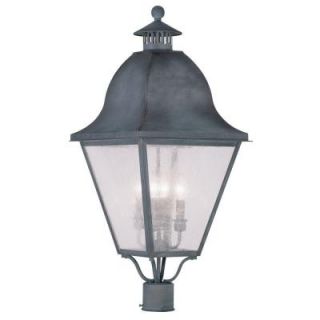 Filament Design Providence 4 Light 13 in. Outdoor Charcoal Post Head Lantern CLI MEN2548 61