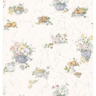 Brewster 8 in. W x 10 in. H Fruit And Floral Wallpaper Sample 402 86259SAM