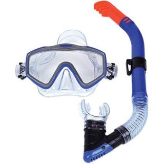 Adult Mask and Snorkel Set, Blue