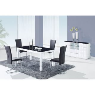 Black Tempered Glass Top Dining Table  ™ Shopping   Great