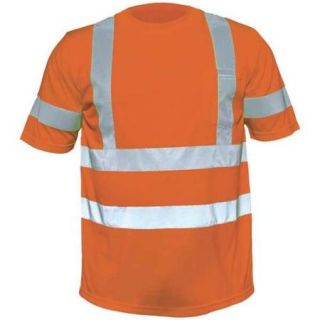 UHV302O XL Short Slv T Shirt, Orange, 100 per PET, XL
