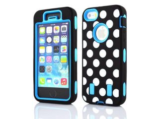 Silica gel and plastic wave point Case Phone Protector for Apple® iPhone 5