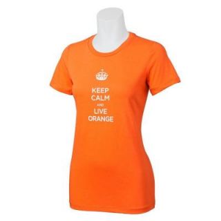 The Ladies' Orange Large Keep Calm Cotton T Shirt 1301604 83