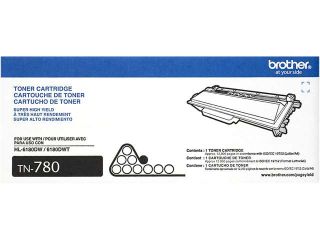Brother TN780 Toner Cartridge 12,000 pages yield; Black