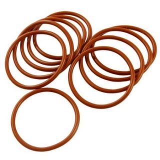 10 Pcs Silicone 50mm Outside Diameter 3mm Thickness O Ring Seal