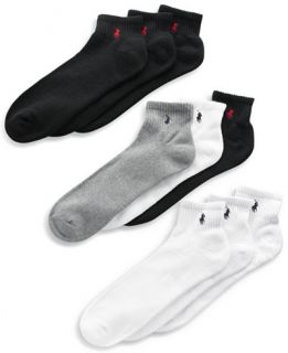 Polo Ralph Lauren Mens Socks, Extended Size Classic Athletic Quarter