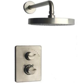 LaToscana Morgana 2 Handle 1 Spray Shower Faucet in Brushed Nickel 73PW690