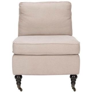 Safavieh Randy Linen Slipper Chair in Taupe MCR4584A