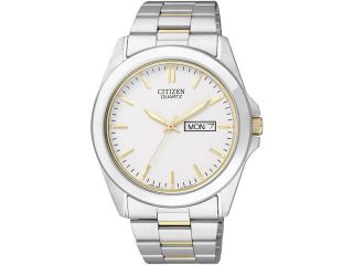 Men's Two Tone Citizen Day And Date Steel Watch BF0584 56A