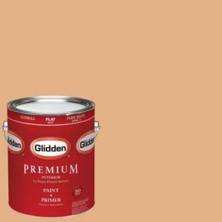 Glidden Premium 1 gal. #HDGO45D Peachwood Flat Latex Interior Paint with Primer HDGO45DP 01F