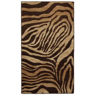 Mohawk Home Contours Brown Rectangular Indoor Woven Throw Rug (Common: 2 x 4; Actual: 25 in W x 44 in L x 0.5 ft Dia)