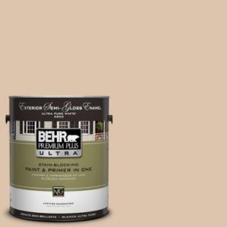 BEHR Premium Plus Ultra 1 Gal. #UL140 16 Sienna Dust Semi Gloss Enamel Exterior Paint 585001