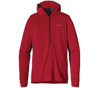 Mens Patagonia All Weather Zip Neck Hoody   Classic Red