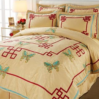 Hutton Wilkinson Asian Butterfly 6 piece Comforter Set   7874781