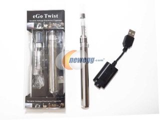 E Cig EGO C Twist 1100mAh Starter Kit CE5 Variable Voltage Vape Vaporizer Hookah Kit LIGHT GREEN