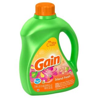 Gain Island Fresh Scent HE Liquid Laundry Detergent 100 oz