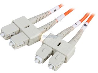 Coboc CY OM1 SC/SC 1 3.28 ft. Orange Multimode 62.5/125 Duplex LSZH Fiber Patch Cable SC   SC,M M
