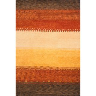 Sierra Multi Hand knotted Indian Wool Rug (96 x 136)  