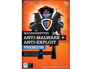 Malwarebytes Anti Malware Premium + Anti Exploit Premium   3 PCs / 1 Year