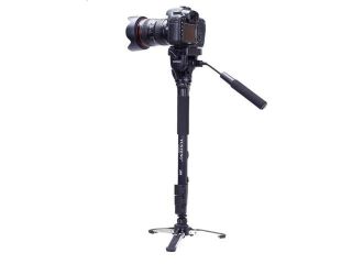 Yunteng VCT 288 Photography Tripod Monopod & Fluid Pan Head & Unipod Holder for Canon Nikon Camera