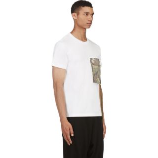 Sasquatchfabrix White Cargo Pocket T Shirt