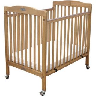L.A. Baby Little Wooden Fixed Side Crib, Natural