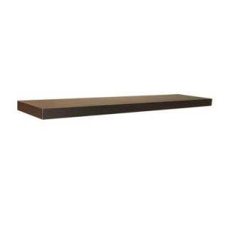 Home Decorators Collection 42 in. W x 10.2 in. D x 2 in. H Espresso MDF Floating Shelf 9084624