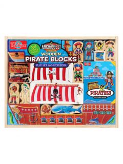 ArchiQuest Pirate Blocks Playset & Storybook by T.S. Shure