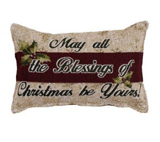 May all the Blessings of Christmas Pillow —