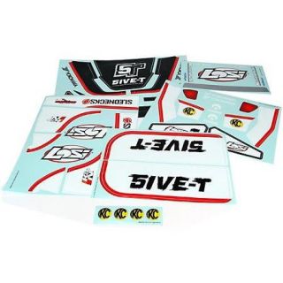 5IVE TStckr&Graphic Sheet St:Blk Multi Colored
