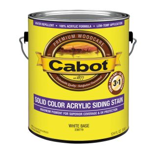 Cabot Cabot 3 in 1 Tintable White Base Solid Exterior Stain (Actual Net Contents: 124 fl oz)