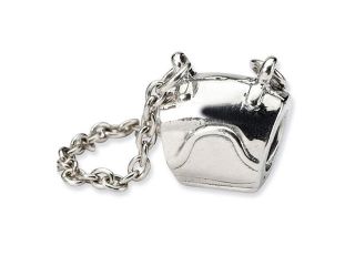 925 Sterling Silver Charm Handbag Purse Jewelry Bead
