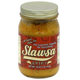 Slawsa Spicy Gourmet Topping, 16 oz, (Pack of 6)