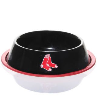Boston Red Sox 24oz. Black Gloss Pet Bowl