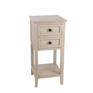 Cream 2 drawer Accent Stand   Shopping
