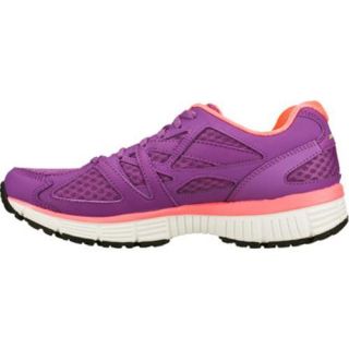 Womens Skechers Agility Free Time Purple/Coral  