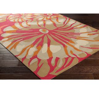 Alliyah Handmade Rose New Zealand Blend Wool Rug (5 x 8)   17557829