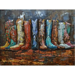 Get on Your Boots Metal Painting Print by Benjamin Parker Galleries