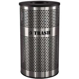 Ex Cell 33 Gallon Stainless Steel Trash Receptacle