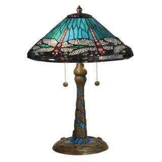 Cone Dragonfly 22 H Table Lamp with Empire Shade by Dale Tiffany