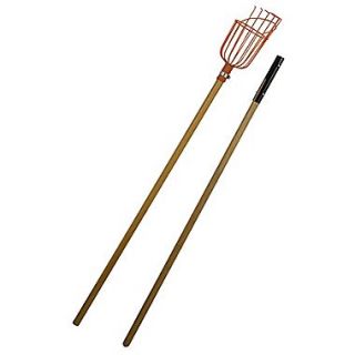 Flexrake LRB189 9 Fruit Picker with 2 Piece Wood Handle