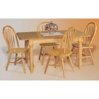 5 pc Butterfly Dining Set with Arrowback Chairs