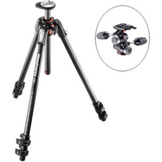 Manfrotto MT190CXPRO3 Carbon Fiber Tripod with MHXPRO 3W 3 Way
