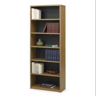 Value Mate Steel Bookcase w 6 Shelves in Medium Oak