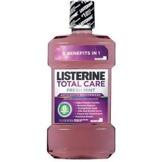 Listerine Total Care Anticavity Mouthwash, Fresh Mint, 33.81 oz