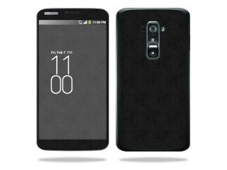 MightySkins Protective Skin Decal Cover for LG G Flex Sticker Skins Black Leather