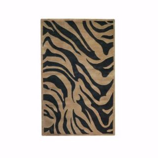 Home Decorators Collection Zebra Mocha 2 ft. 6 in. x 4 ft. 6 in. Area Rug 3467510520