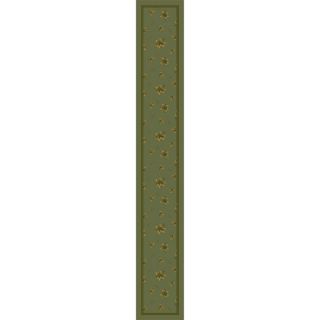 Milliken Green Tufted Runner (Common: 2 ft x 16 ft; Actual: 2.333 ft x 15.5 ft)