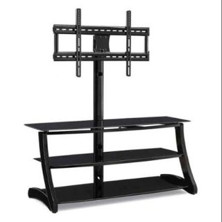 50 in. 3 in 1 Black Powder Coated Console
